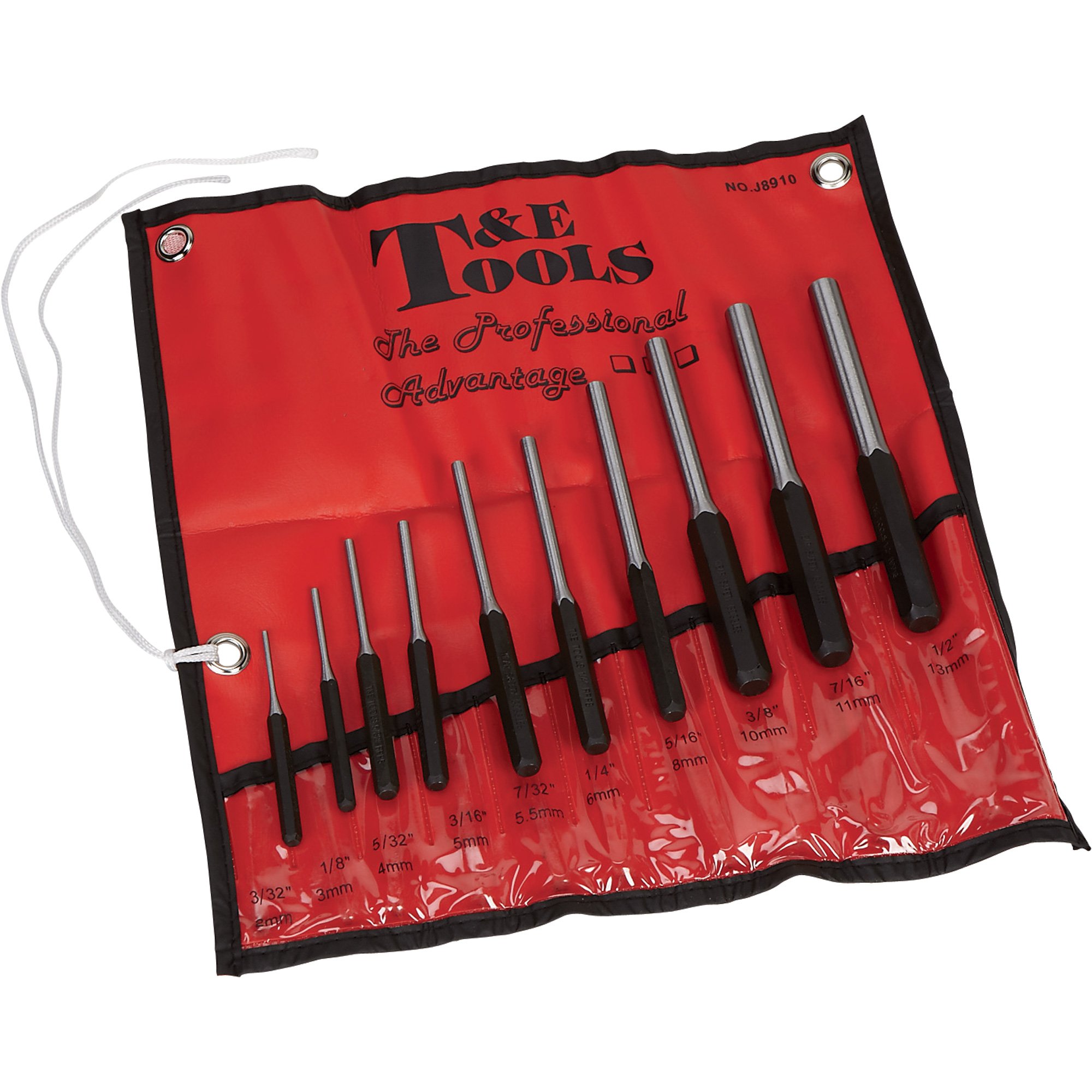 Roll Pin Punch Set — 10Pc., Model 8910 Northern Tool